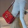 Ретро Лаковая Сумка Через Плечо Для Женщин Роскошная Сумка С Клапаном Crossbody Однотонная Сумка Под Мышку Премиум Прочная