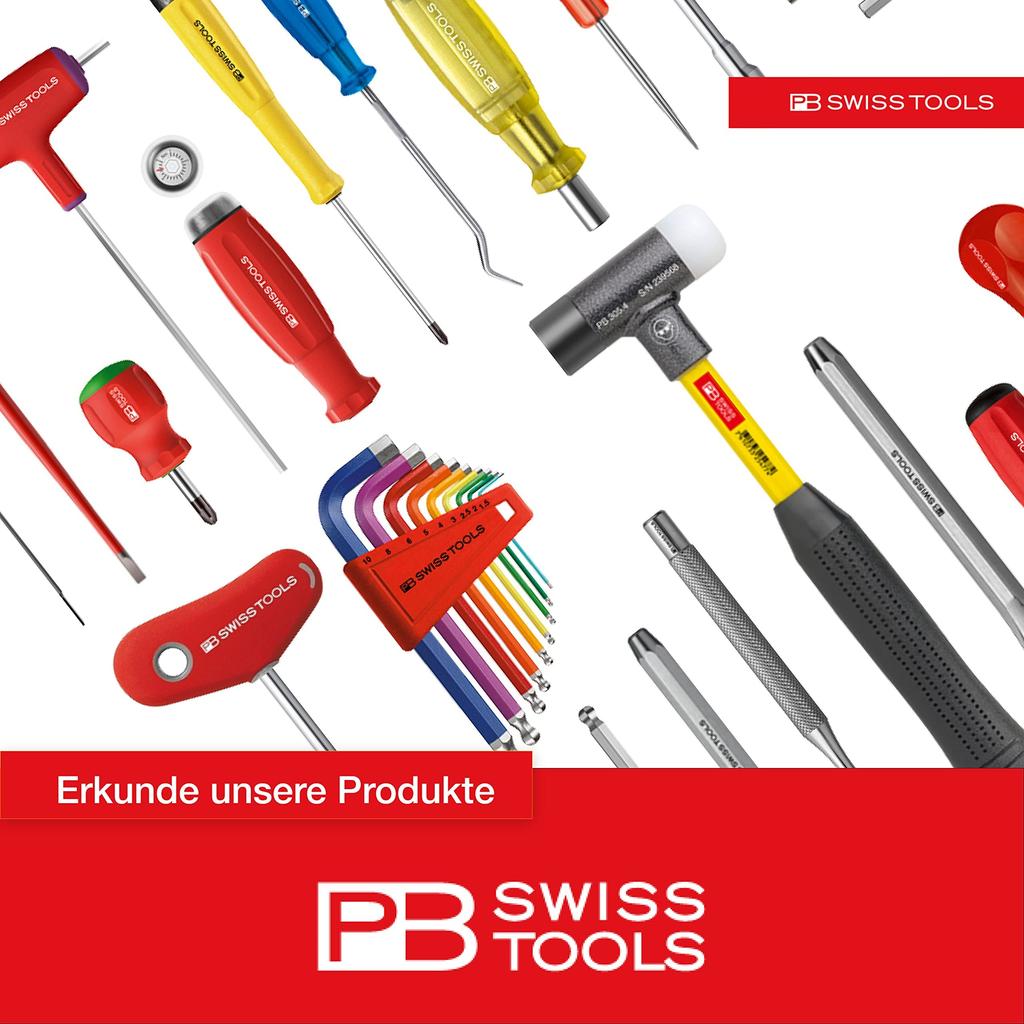 Набор sliding шестигранных ключей PB Swiss Tools из 5 штук 1204SET6CBB (в штучной упаковке)