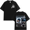 2025 Rapper Myke Towers Europe Tour Tshirts Men Women Fashion Hip Hop Short Sleeve Tshirt Cotton Oversized T Shirts Streetwear