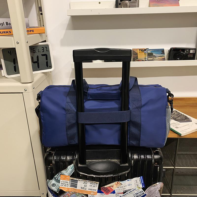 Travel Bag Large Capacity Fitness Travel Bag Sports Luggage Bag Separation Shoes Bags Dry Wet Separation Student Storage Bag