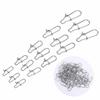 200PCS Quick Change Fishing Snap Connector Stainless Steel Fishing Link Rigs  Carp Fishing