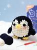 1 шт. Набор для вязания пингвина крючком DIY Амигуруми Пингвин Набор крючков с инструкцией и видеоуроком Цвет может отличаться
