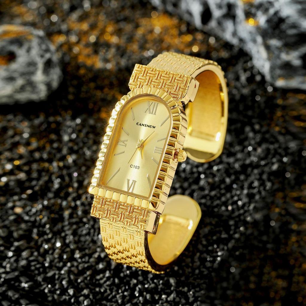 CANSNOW Модные браслеты Наручные часы Женские часы для девушек Наручные кварцевые часы Часы с циферблатом с римскими цифрами