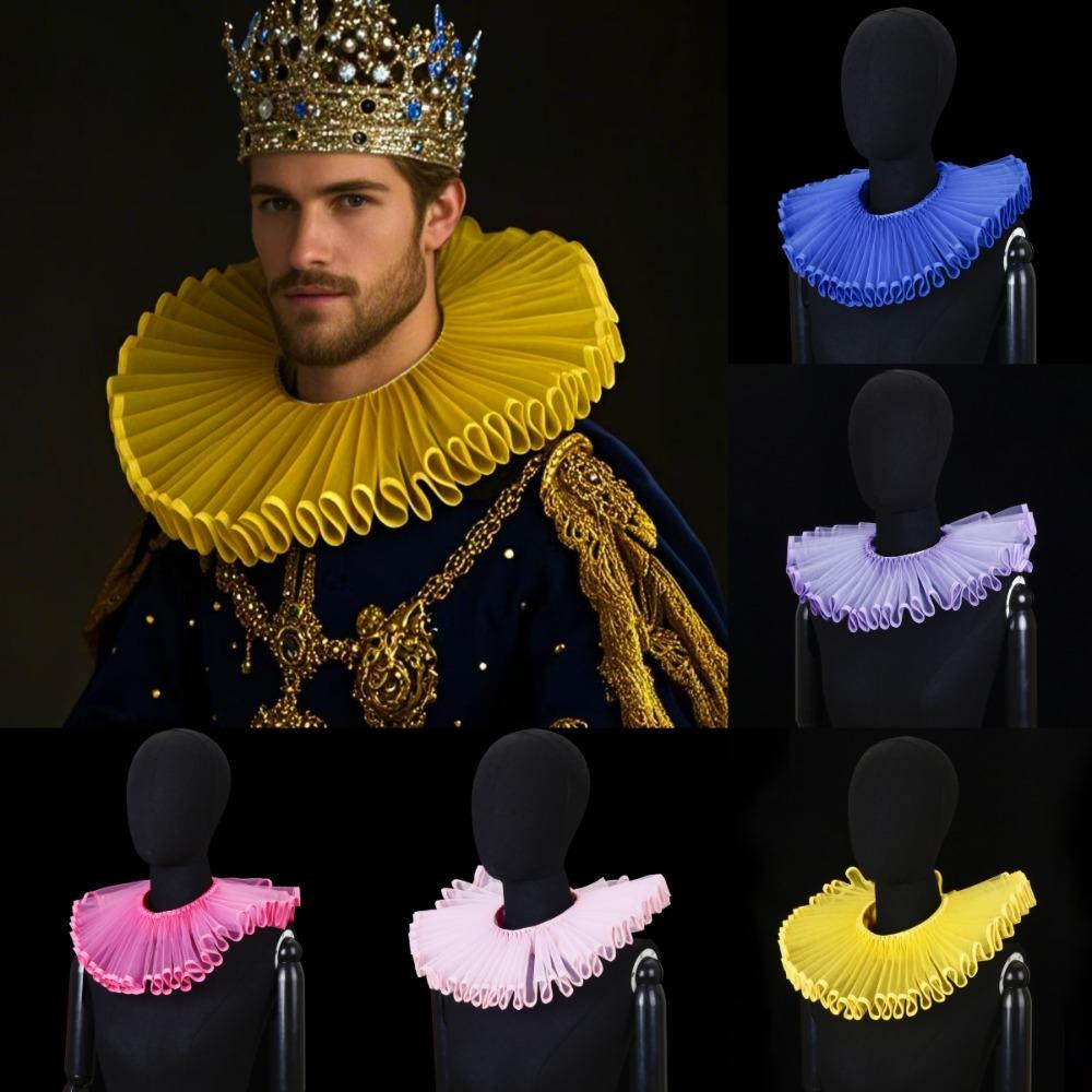 Съемный воротник-стойка «Шекспир», оборчатый воротник в стиле ретро, аристократический воротник-стойка, аксессуар для воротника