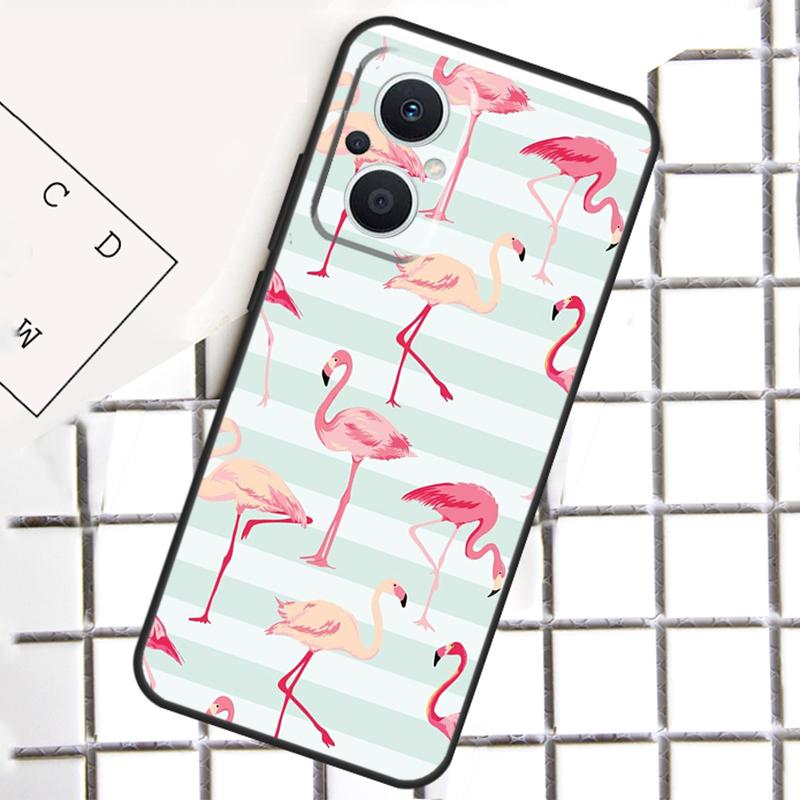 Фламинго Для OPPO Reno 14F 13F 12F 11F 10 11 12 13 14 Pro 7 8 Lite 8T OPPO Find X6 X5 X8 X9 Pro Чехол