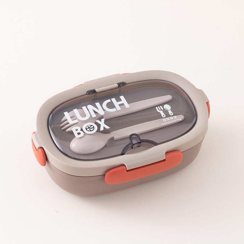 Набор ретро ланч-бокса и бутылки для воды: Ланч-бокс, безопасный для микроволновой печи и герметичный, для студентов и офисных работников