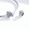 Натуральная стерлингового серебра 925 пробы, ювелирные изделия, подвеска в виде змеи для браслета со змеей диаметром 3 мм, в стиле ретро, ​​металлическая бусина