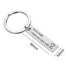 Personalized Stainless Steel Dad Fathers Boyfriend Gifts Keyring Pendant Drive Safe Men Keychain