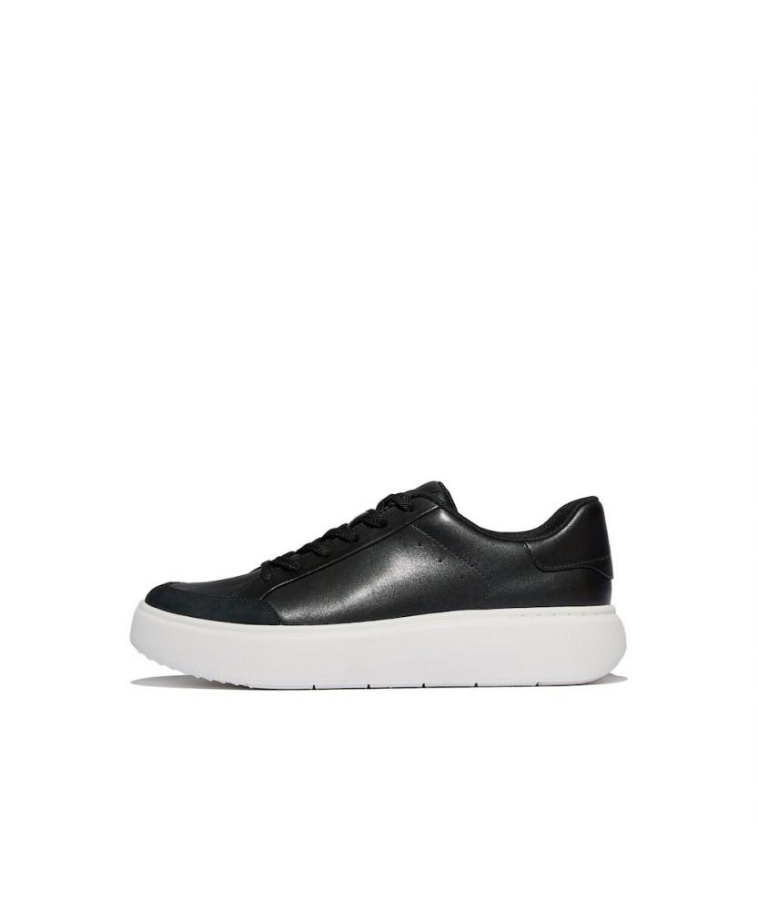 Женские кроссовки Fitflop Rtg из кожи/замши - Черные (Ft61K2N065)