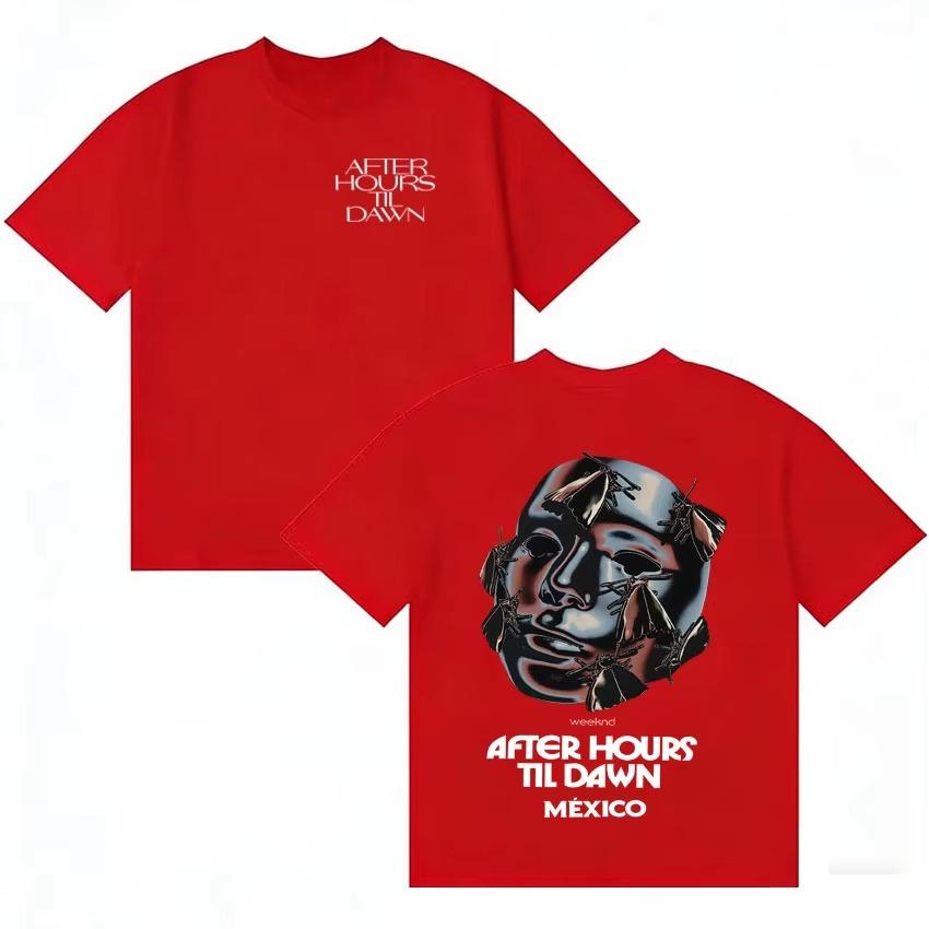 2026 Rapper Mexico Tour Tide T Shirts Loose Oneck Short Sleeve Tsh