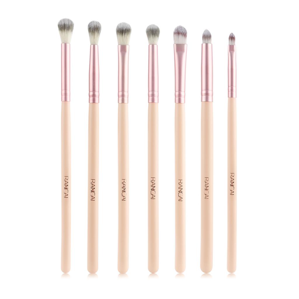 7 кистей для макияжа глаз, кисть для теней в стиле smoky eyes, набор для фиксации макияжа глаз, кисть для деталей и растушевки теней для начинающих.