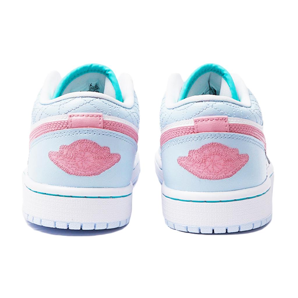Jordan Air Jordan 1 Low SE Искрящаяся Вода, Цветок Вишни Пузырьковая Вода Амортизация Устойчивость к Истиранию FV3623-151(Команда15-)