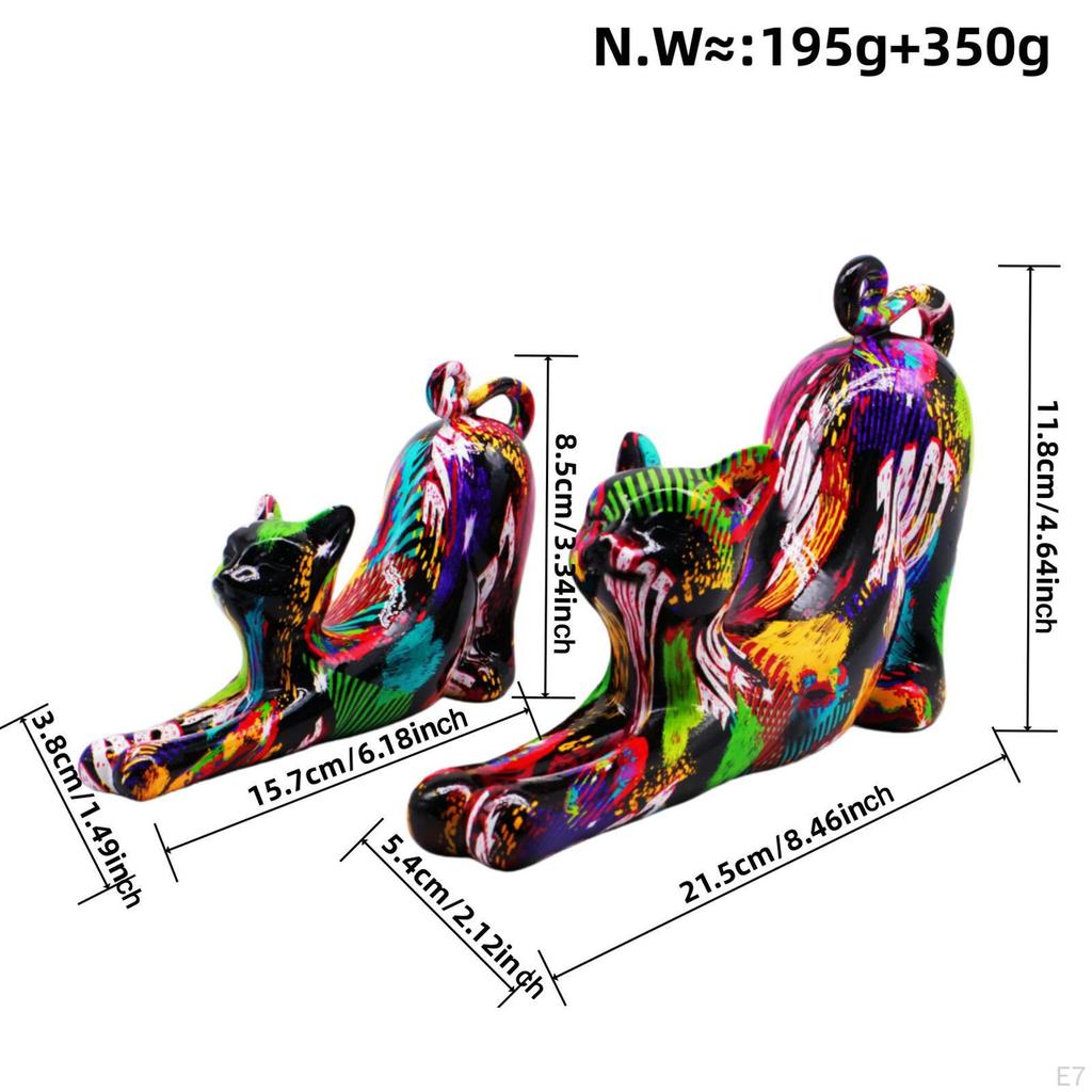 Статуэтка кошки, статуэтка животного, подарки, украшение, скульптура для журнального столика, дома