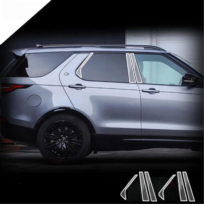 Для Land Rover Discovery 5 2017- Прозрачная пленка из ТПУ Внешние окна Стойки B и C Полоски Наклейка на автомобиль Автомобильные аксессуары