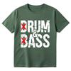 Funny Drum and Bass T Shirt Rum and Ass Lovers Jokes Tshirt Unisex Women Clothing Summer Cotton Short Sleeve Tshirts Streetwears