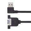Угловой/Прямой USB 3.0 Папа-Мама Адаптер Кабель 30 см 5 Гбит/с Передача Данных с Фиксируемыми Винтовыми Отверстиями