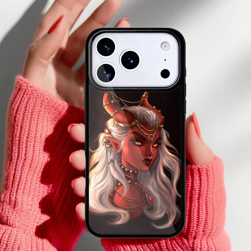 Эстетичный чехол для телефона 'Дьяволица Плохая Девушка' для iPhone 17 16 15 14 13 Pro Max Задняя крышка для 12 11 Pro Coque