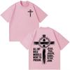 Christian Jesus Fashion Graphic Tshirt Unisex Wounisex Vintage Tshirt Shortsleeved Cotton Loose Casual