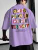 Unisexs Oversized Christian Faith Tshirt Gods Plan Is Worth The Wait Collage Graphic Print Loose Fit Cotton Short Sleeve White C