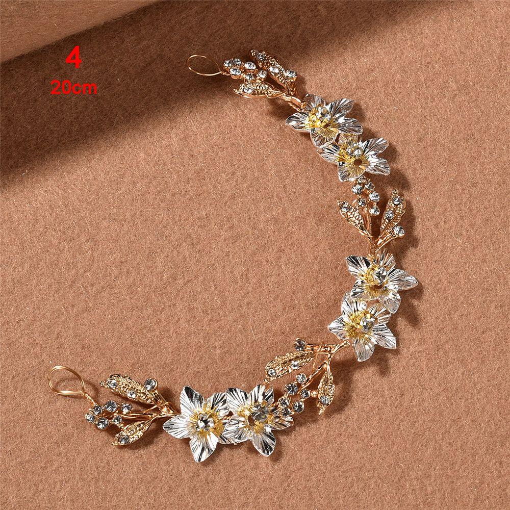 Wedding Decoration Handmade Hair Ornament Crystal Headband Tiara Jewelry Bridal Hairpin Hair Pins