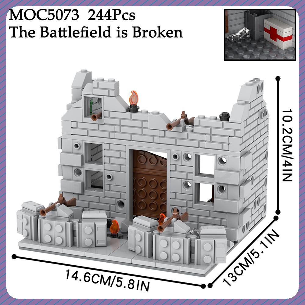 MOC WW2 Кирпичный Поле боя Война Бункер Оружие Собранный Совместимые Строительные Блоки Игрушки Для Детей Друзей Подарок Строительство