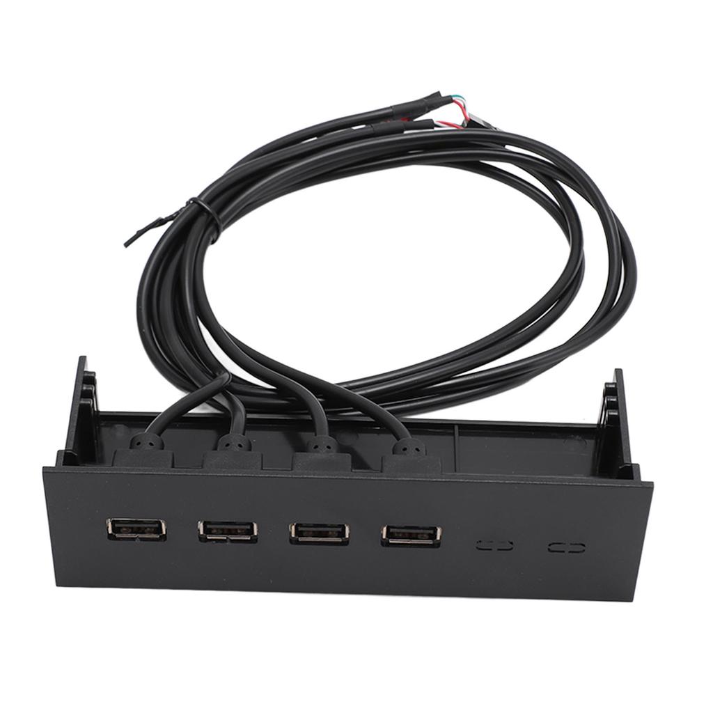 USB Front Panel Hub 5.25in 4 Ports High Speed Stable Plug and Play Optical Drive Front Panel for