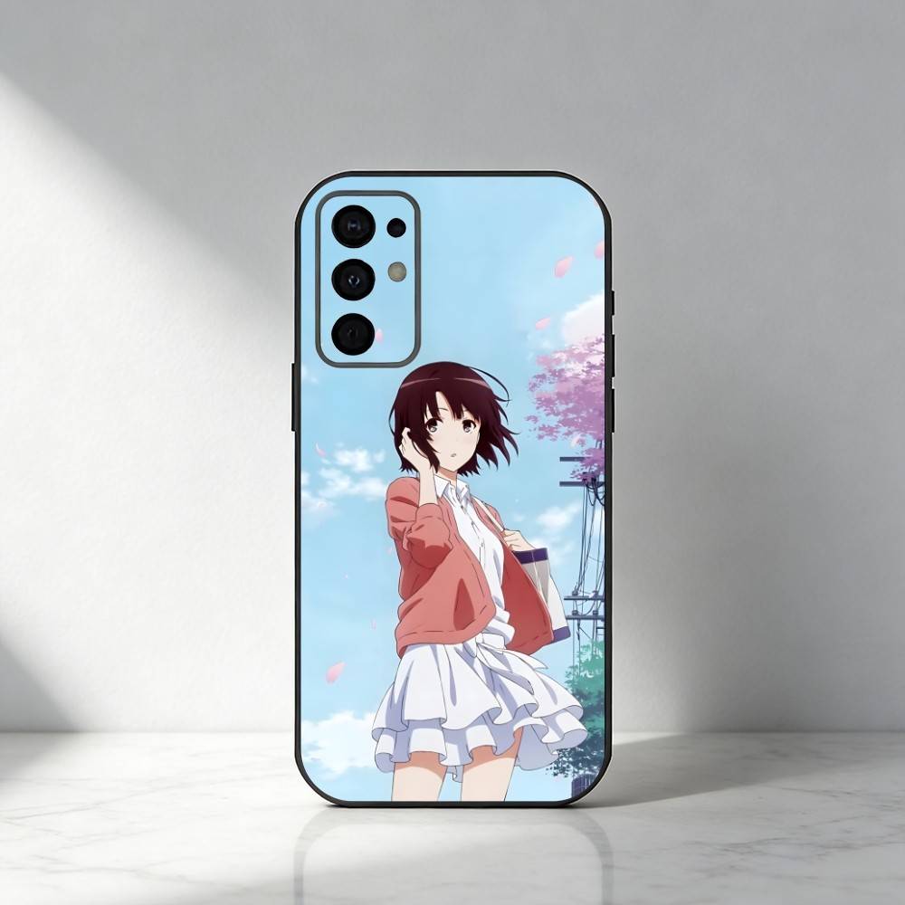 Чехол для телефона M-Megumi Anime S-Saekano для Samsung S25, S24, S21, S22, S23, S20, Ultra, S26, Plus, Fe, Note, 5G Черный