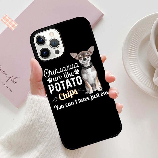 Осенний Винтажный Потрепанный Чехол для Телефона с Собакой Чихуахуа для iPhone 17 Air 16 16e 15 12 11 13 14 Pro Max Apple Plus Coque