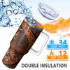 Owl Handle Cup Set with Straw, Maximum Capacity 40oz, Inner Layer 304 Stainless Steel, Outer Layer 201 Stainless Steel, Seamless Inner Liner, Lid