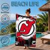 Jersey Devils Logo Beach Towel, Super Soft Microfiber, Perfect Gift for Her/Him, Birthday, for Pool, Beach, Travel, Decor Beach Party