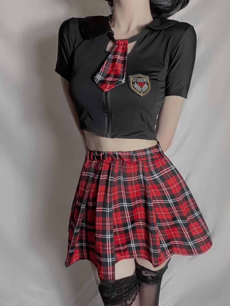 Сексуальное женское облегающее боди из лакированной кожи, униформа на молнии с открытым анусом, черное эротическое боди, стройнящее