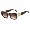 European and American women's small box fashionable retro sunglasses trendy and versatile summer sun shading and sun protection,