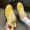 Fashion Fashion Mix Color Women'sneakers Autumn 2025 Lace Up Lightweight Walking Sports Shoes Woman Faux Suede Flats Casual Flats Female
