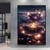 Canvas Artwork Painting Pokemon Gengar Poster Hd Prints Cartoon Character Picture Classic Modern Home Living Room Wall Decor