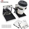2PCS Stainless Steel Fold Cup Holder Adjustable Organizer Stowing Tidying Black Plastic Drink Holder For Car Boat