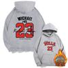 Mens Oversized Drop Shoulder Hoodie With Basketball Print Casual Fall Sweatshirt