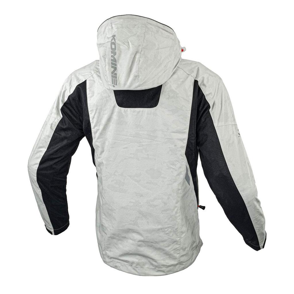 Мужская защитная куртка-худи Komine JK-112 1094 07-112 с полусетчатой подкладкой для мотоциклистов, для весны/лета/осени, сетка,
