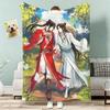 Anime Heaven Official's Blessing Throw Lightweight 240g Flannel Blanket Soft Skin-friendly for Summer Cooling