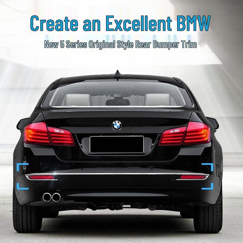 Декоративная накладка на задний бампер BMW 5 серии F18 (2014-2017) - Модели 525, 528li