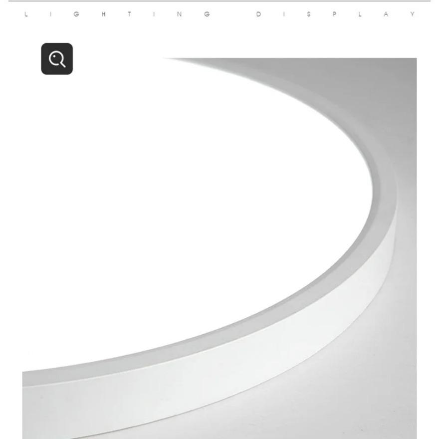 Светодиодный потолочный светильник Современный простой ультратонкий круглый декоративный светильник для спальни, кабинета, гостиной, столовой, внутреннего освещения Lustre