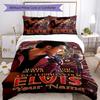 Elvis Presley Personalized Text Bed CoverBed Suitable for Bedrooms Wrinkle Resistant Bedroom Decor Perfect Gift for Friends & Family