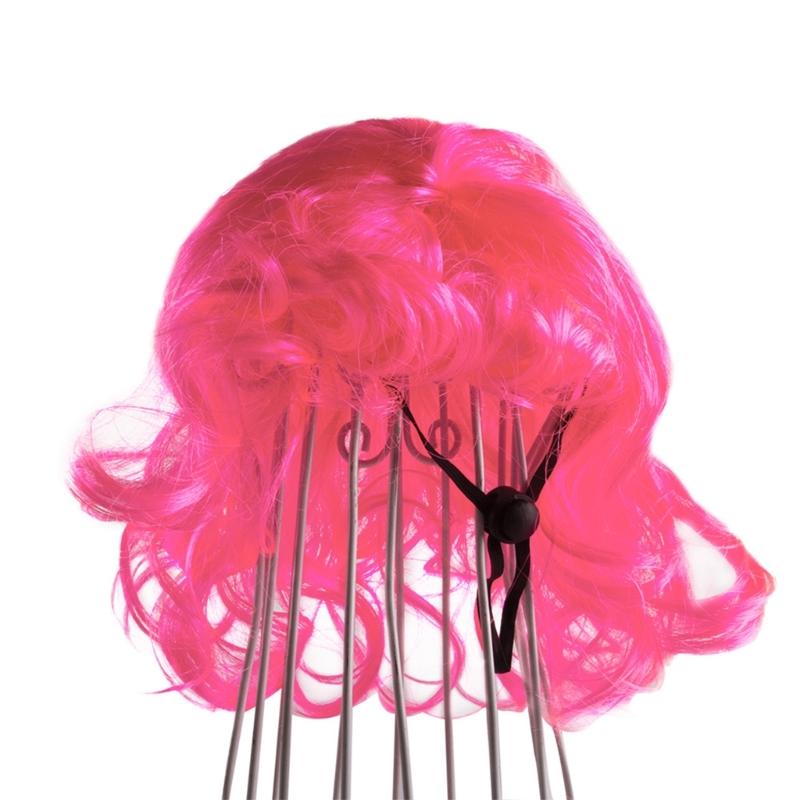 Small Dog Headwear Wigs with Bangs Curls Wigs Pet Birthday Photography Props Hair Accessories Adjustable Headwear