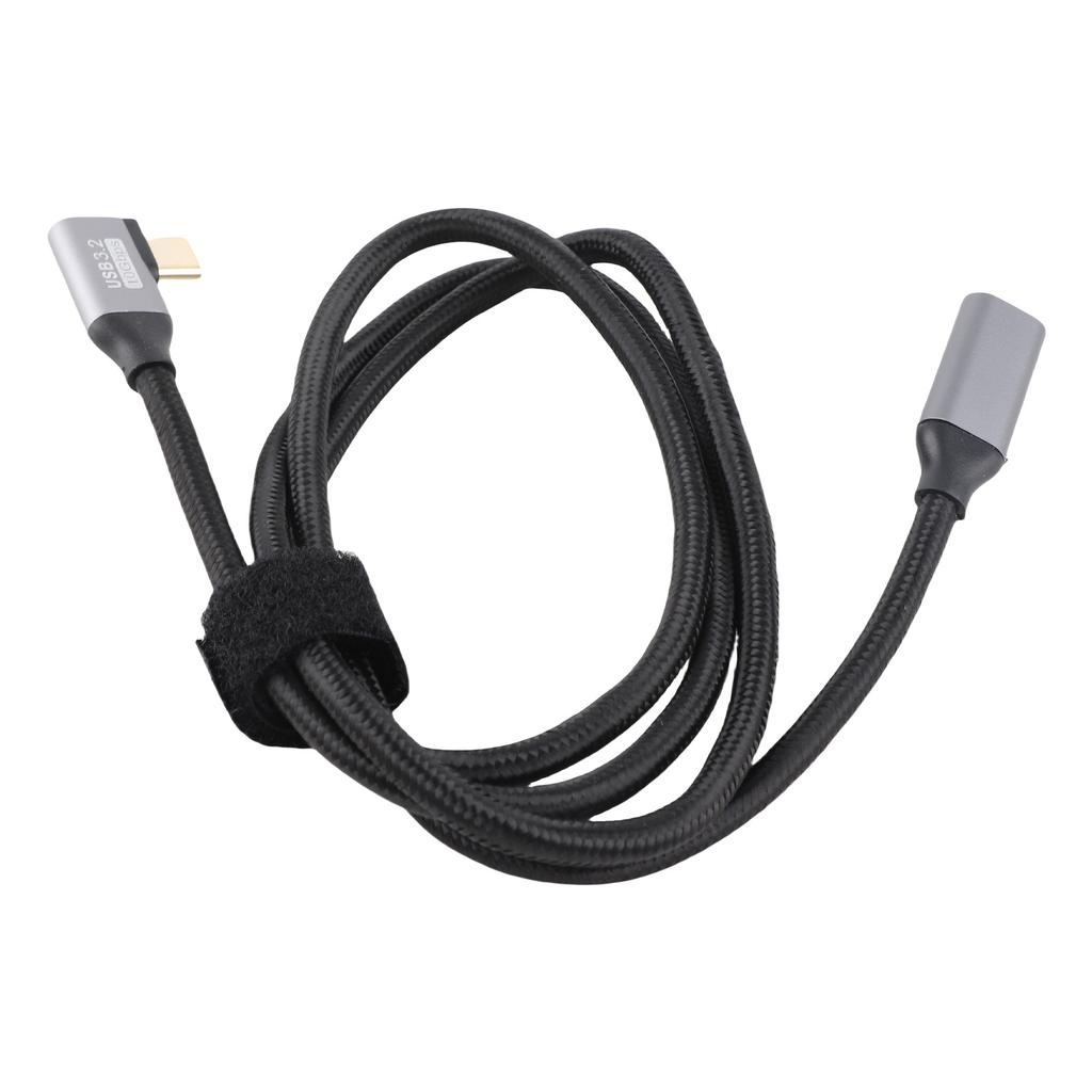 4K 100W PD 5A Прямоугольный изгиб 90 градусов Gen 2 USB3.2 Type C удлинитель «папа-мама»