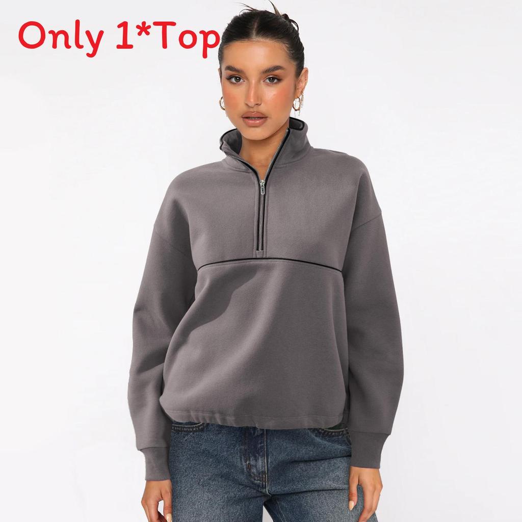 Streetwear Hoodie For Women With Color Block Design And Cotton Feel Fabric For Casual Style