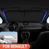 LYRH4 Для Renault Clio 2 3 4 5 2015-2021 2022 2023 Автомобильный козырек от солнца на лобовое стекло Чехол-занавеска на переднее окно Козырек от солнца для лобового стекла Автомобильные аксессуары для интерьера