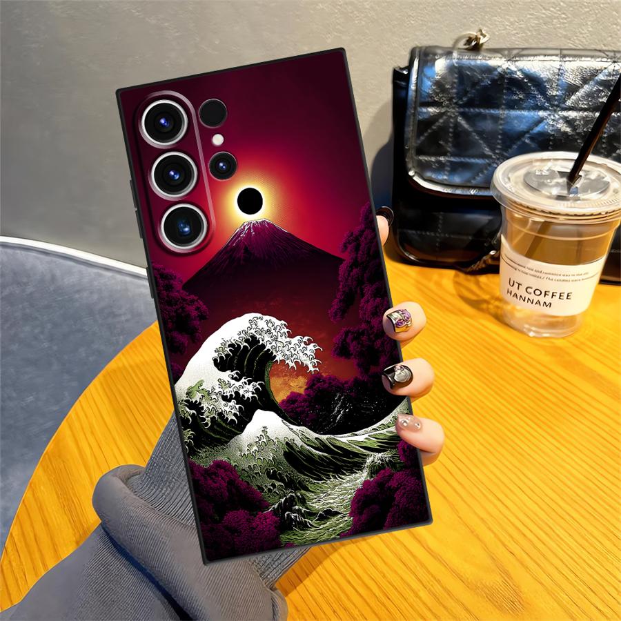 Чехол для телефона Funda с изображением заката для Samsung Galaxy S26 Ultra S25 Plus S24 S23 Note 20 8 9 10 S20 Ultra S21 FE S10 S9