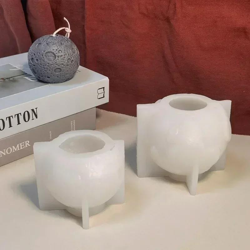 3D Лунная Земля Силиконовая Форма Креативная Планета DIY Формы для Шоколадных Конфет Кухонная Выпечка Украшение Торта Форма для Ароматических Свечей