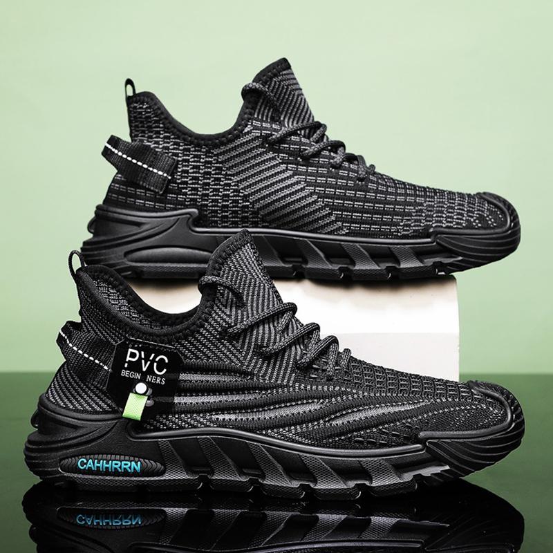 Модные повседневные кроссовки мужские кроссовки для бега уличные легкие дышащие сетчатые увеличивающие комфорт спортивные туфли для мужчин