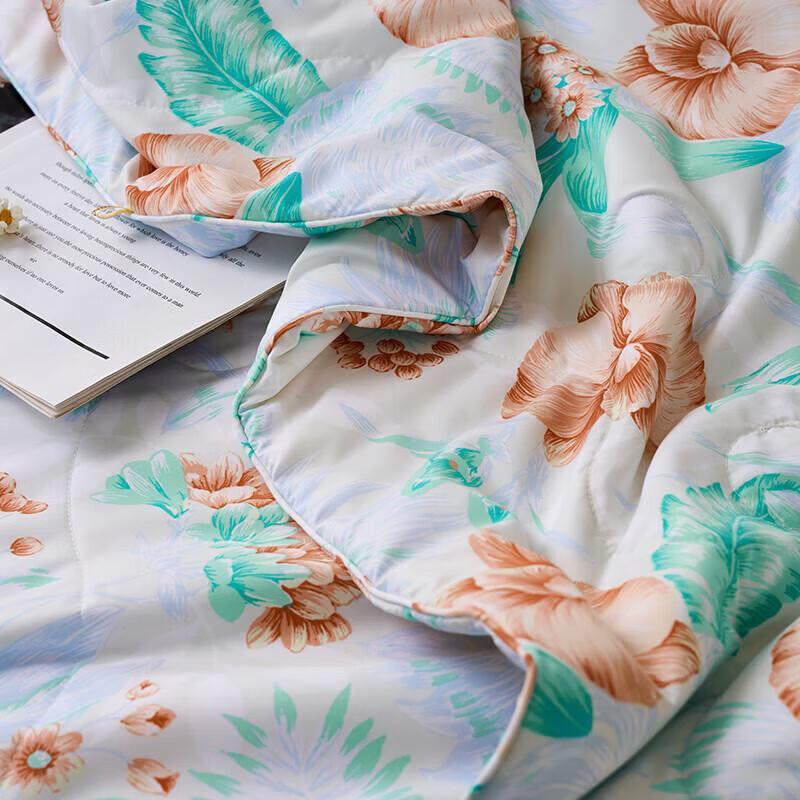 Fuanna Printed Mulberry Silk Summer Air Conditioning Quilt