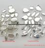 Серебристо-белые круглые 3D стеклянные гвоздики с когтевой закрепкой: Ручная работа, Стойкость цвета, Защита от потускнения, Антиокислительная защита, 3 мм - 6 мм